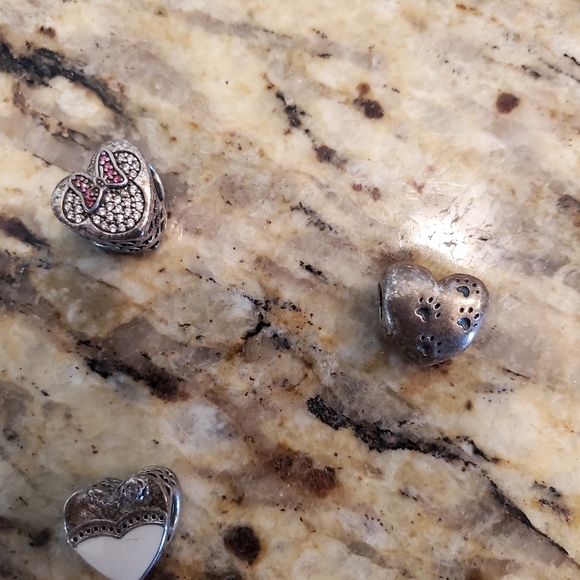 Pandora choker Necklace 14" with 5 Charms - Picture 4 of 6